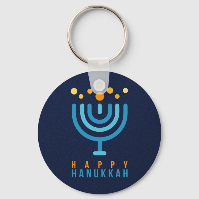 Happy Hanukkah Schlüsselanhänger (Vorderseite)