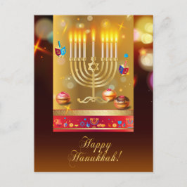 Happy Hanukkah Schöner jüdischer Urlaub Postkarte