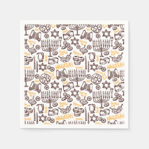 Happy Hanukkah Serviette