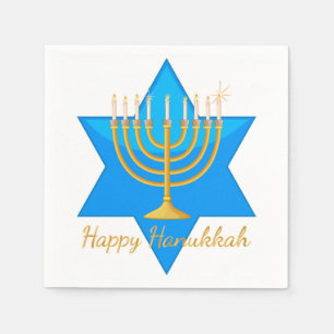 Happy Hanukkah Serviette