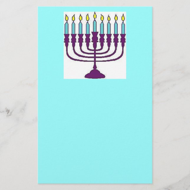 Happy Hanukkah Shalom Briefpapier (Vorderseite)