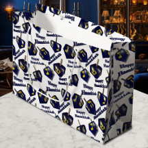 Happy Hanukkah Spinning Dreidel