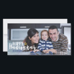 Happy Hanukkah Star der David Foto Card Feiertagskarte<br><div class="desc">Der niedliche und stilvolle Happy Hanukkah Star der David Foto Card ist perfekt für Ihre Karte,  die diese Feriensaison verschickt. Hat passendes Zubehör.</div>