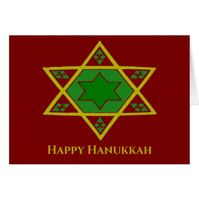 Happy Hanukkah, Star von David (Vorderseite (Horizontal))