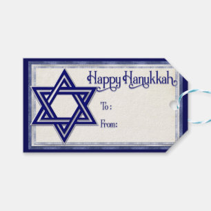 Happy Hanukkah Star von David Blue Geschenkanhänger