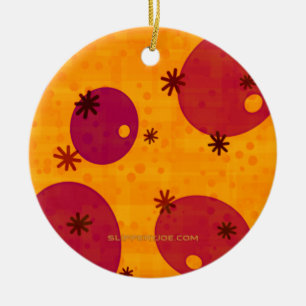 Happy Hanukkah Star von David menorah Dreidel Slip Keramik Ornament