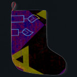 Happy Hanukkah Star von David menorah Dreidel Slip Kleiner Weihnachtsstrumpf<br><div class="desc">Happy Hanukkah Star von David menorah Dreidel SlipperyJoe's künstlerische Feier Candles jüdisch Hebräisch Chanukah Geschenke Dekorationen Judaismus Religion</div>