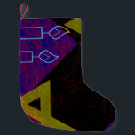 Happy Hanukkah Star von David menorah Dreidel Slip Kleiner Weihnachtsstrumpf<br><div class="desc">Happy Hanukkah Star von David menorah Dreidel SlipperyJoe's künstlerische Feier Candles jüdisch Hebräisch Chanukah Geschenke Dekorationen Judaismus Religion</div>