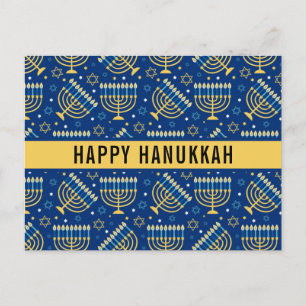 Happy Hanukkah Star von David Niedlich Trendy Feiertagspostkarte