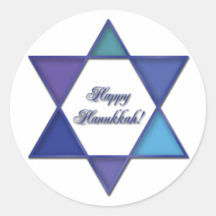 Happy Hanukkah Star von David Sticker