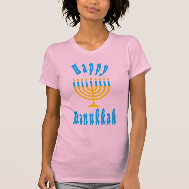 Happy Hanukkah T-Shirt (Vorderseite)