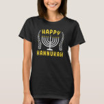 Happy Hanukkah T-Shirt<br><div class="desc">Happy hanukkah</div>