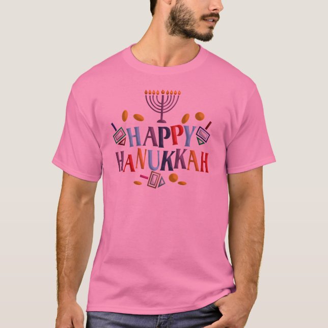 Happy Hanukkah T-Shirt (Vorderseite)