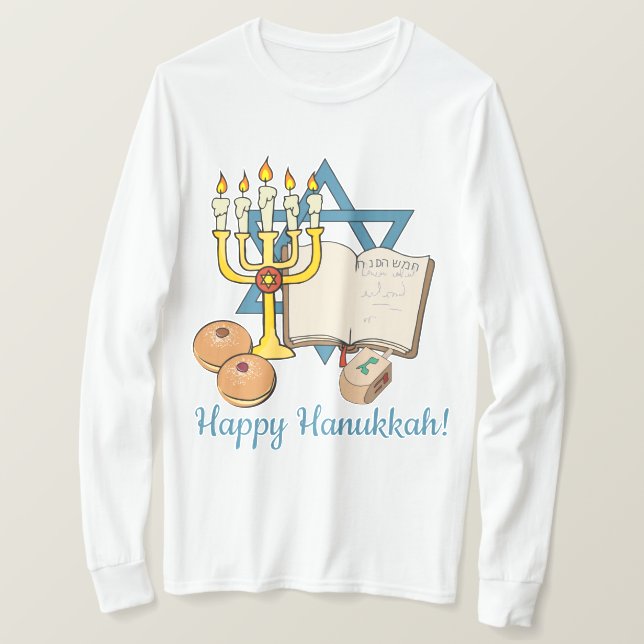 Happy Hanukkah T-Shirt (Design vorne)