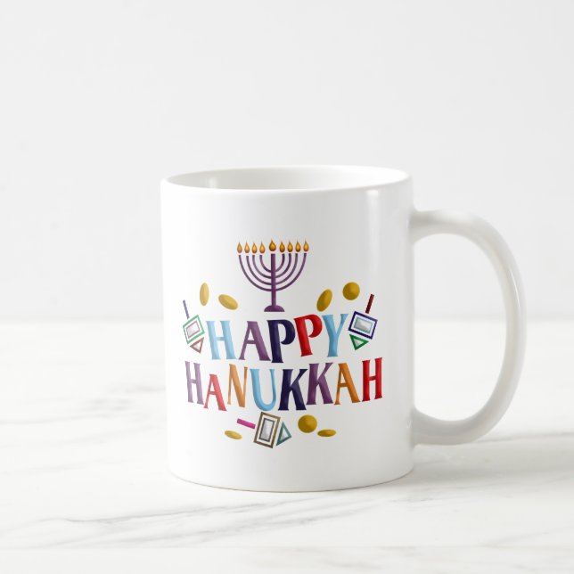 Happy Hanukkah Tasse (Rechts)