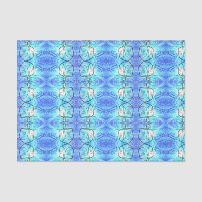 Happy Hanukkah Tissue Paper Seidenpapier (Vorderseite)