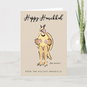 Happy Hanukkah vom Holiday Armadillo Feiertagskarte