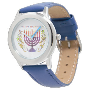 Happy Hanukkah Watch Armbanduhr