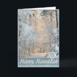 Happy Hanukkah Winter Road Grußkarte Feiertagskarte<br><div class="desc">Diese Karte ist innen leer..marlodeedesigns.com :: Alle Rechte vorbehalten. Alle erforderlichen Lizenzen wurden erworben und sind in Datei gespeichert. Einige Grafiken stammen von MarloDee Designs (sofern in den Listen nicht anders angegeben). Bilder auf dieser Website sind NICHT öffentlich zugänglich. Sie dürfen diese Designs, Bilder, Illustrationen, Fotografien, Kunst und Schrift nicht...</div>