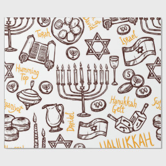 Happy Hanukkah Wrapping Paper Geschenkpapier