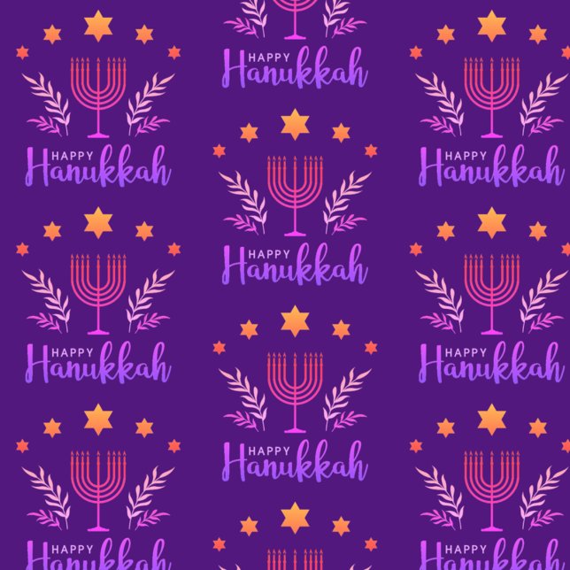 Happy Hanukkah Wrapping Paper Geschenkpapier (Von Creator hochgeladen)