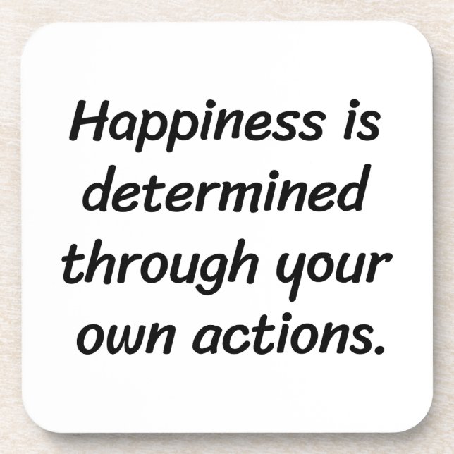 Happy Hard Plastic Untersetzer (Vorderseite)