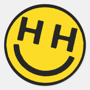 Happy Hardcore Yellow Face Stickers
