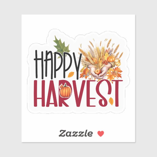 Happy Harvest Aufkleber (Blatt)