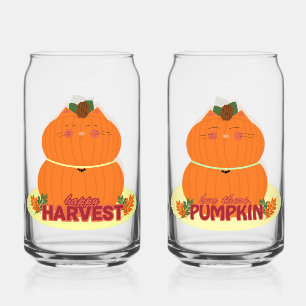 Happy Harvest Pumpkin Cat Dosenglas