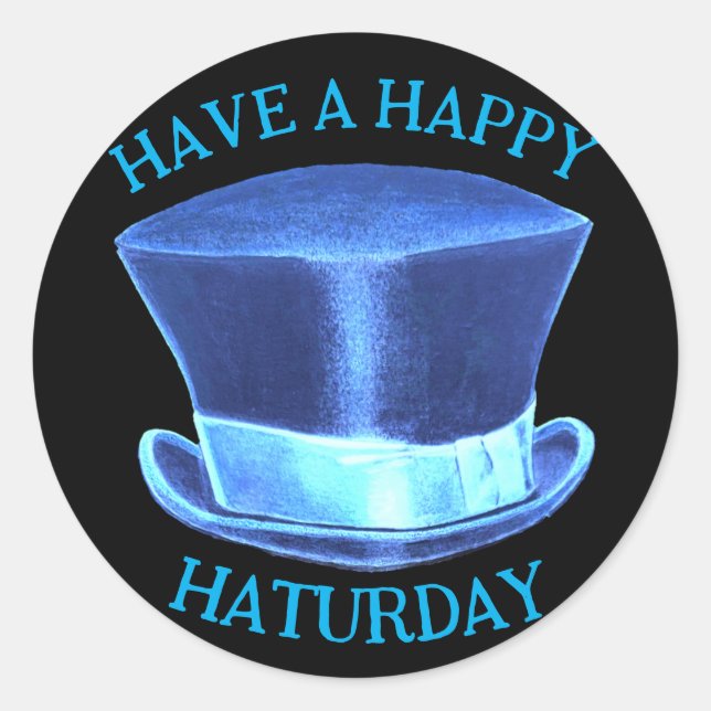 Happy Haturday Hat Sticker (Vorderseite)