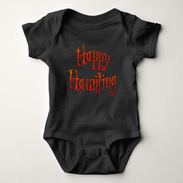 Happy Haunting Baby Strampler (Vorderseite)