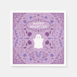 "Happy Haunting" Halloween-Geist Süße Servietten