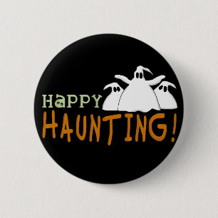 Happy Haunting Tshirts und Geschenke Button