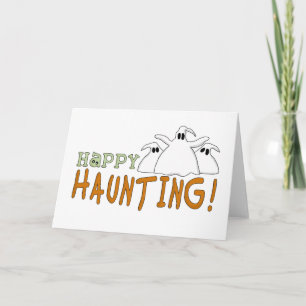 Happy Haunting Tshirts und Geschenke Karte