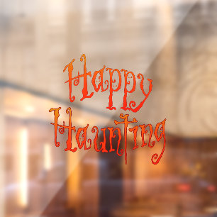 Happy Haunting Window Cloning Fensteraufkleber