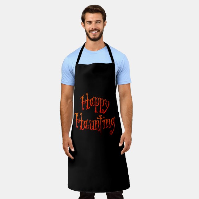 Happy HauntingAll-over-Print-Schürze Schürze (Getragen)