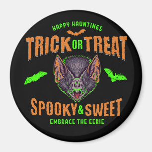 Happy Hauntings   Halloween-Fledermäuse, Trick ode Magnet