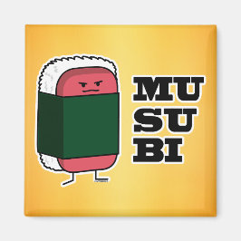 Happy Hawaiian Musubi Sushi Nori Magnet