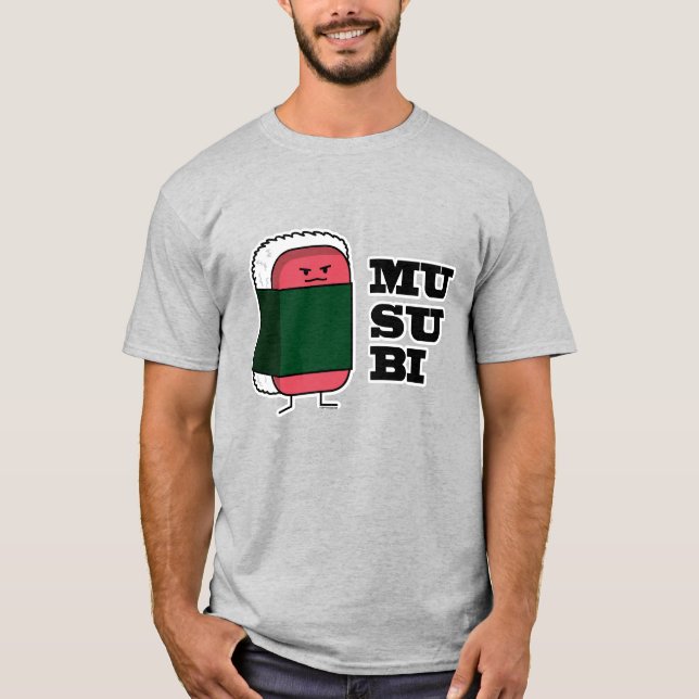 Happy Hawaiian Musubi Sushi Nori T-Shirt (Vorderseite)