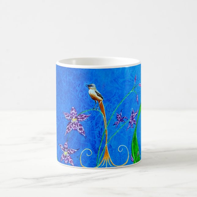 Happy Hawaiian Orchid Bird Kaffeetasse (Mittel)