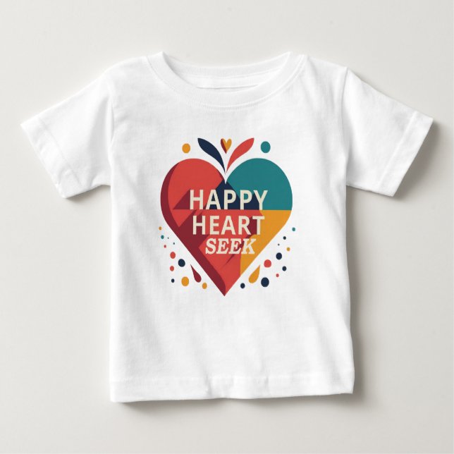 Happy Heart Baby T-shirt (Vorderseite)