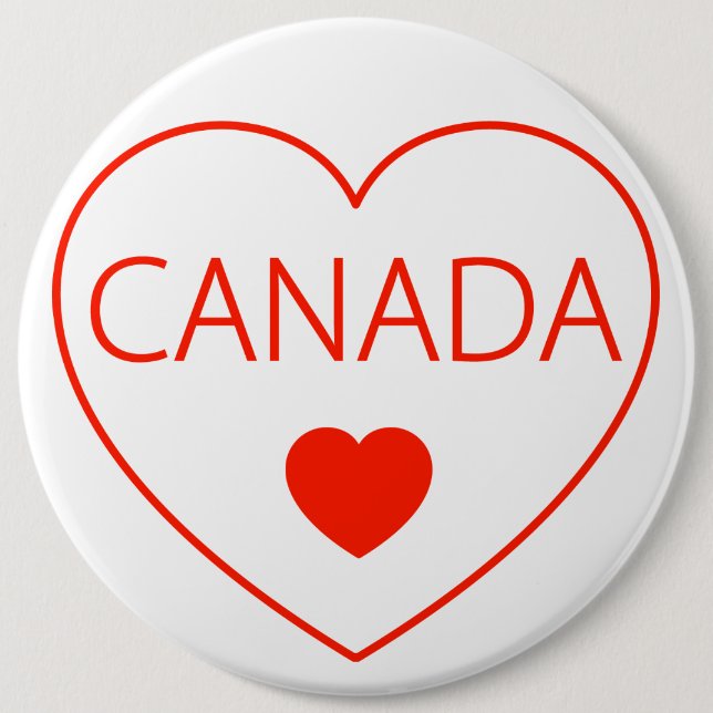 Happy Heart Canada Button (Vorderseite)