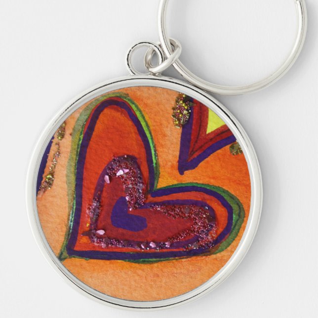 Happy Heart Keychain Schlüsselanhänger (Vorne)