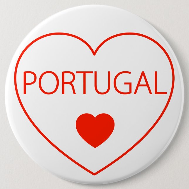 Happy Heart Portugal Button (Vorderseite)