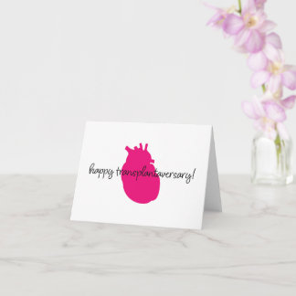 Happy Heart Transplantaversary Script Notecard Karte