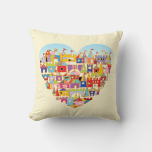 Happy Heart Village Kissen