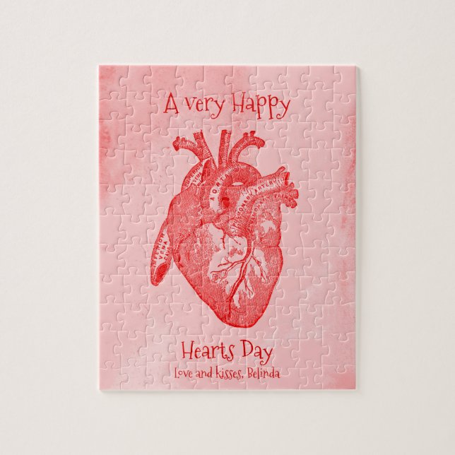 Happy Hearts Day Valentine Puzzle (Vertikal)