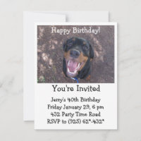 Happy Heidi Rottweiler Einladung