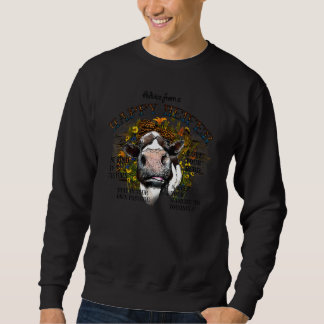 Happy Heifer Leopard sei freundlich, Liebe Dein Er Sweatshirt