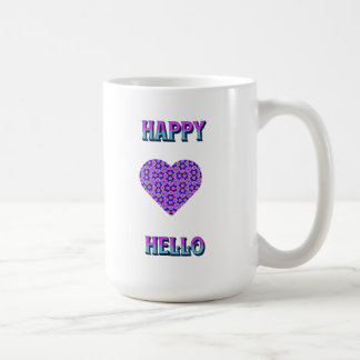 HAPPY HELLO FARBIGES HERZ KAFFEETASSE